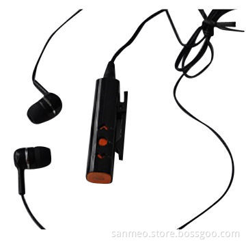 Bluetooth Stereo Headset with Clip Design Supports A2DP and AVRCP with Standard 3.5mm Earphone Jack